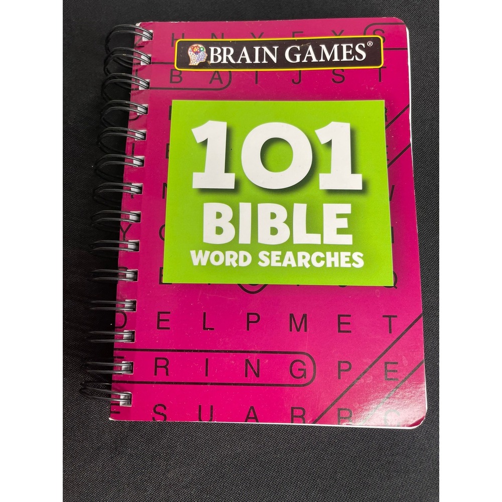 Brain Games 101 Bible Word Searches Spiral Bound Puzzle Book